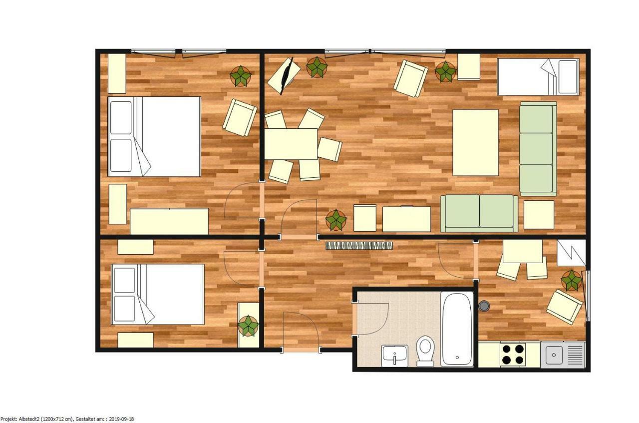 Kuenstler Ferienwohnung 3 Zimmer Kueche Bad Zentrale Lage Wulsbuttel المظهر الخارجي الصورة